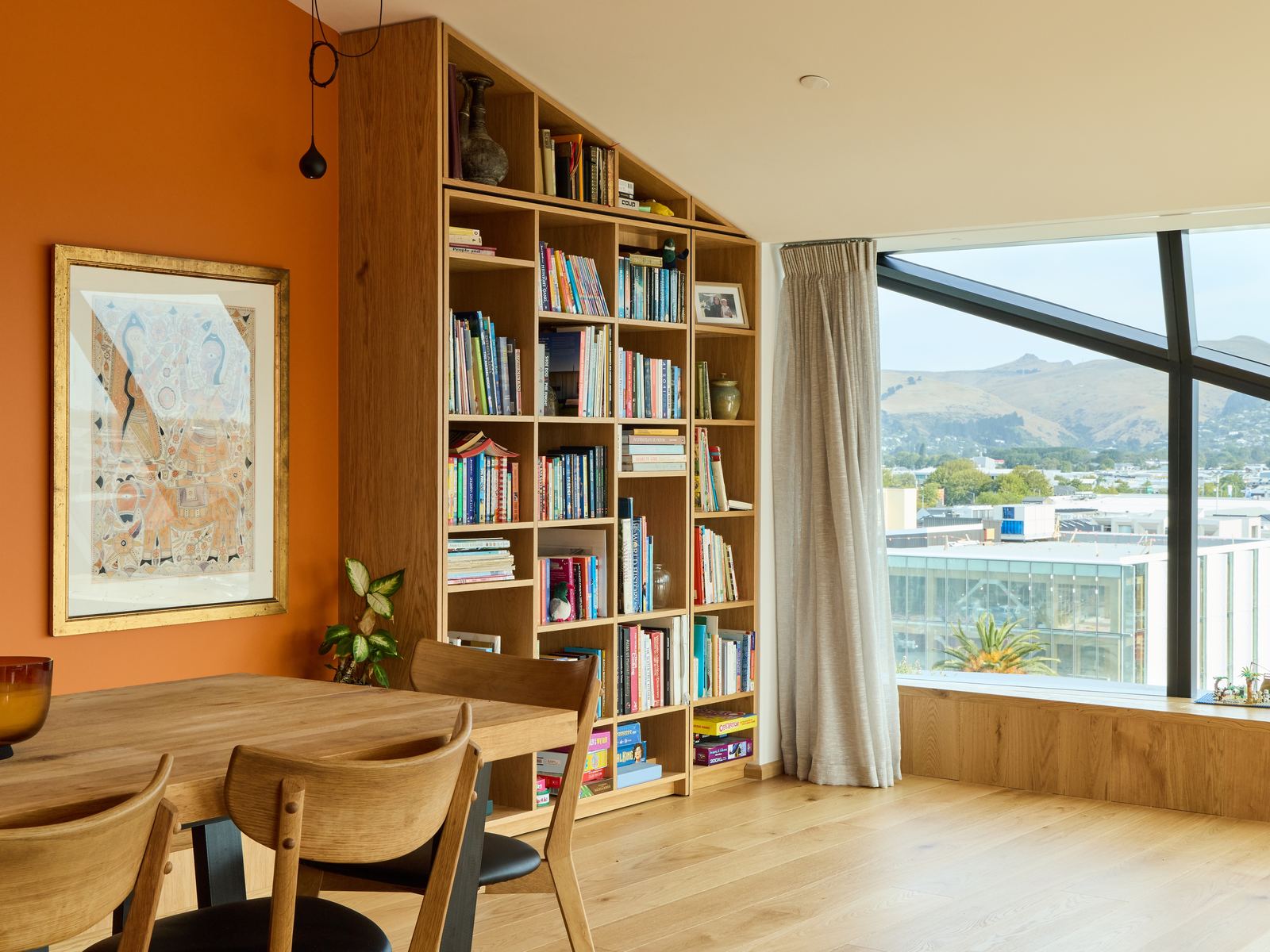 200 High Street Residence, Christchurch – Level 6 city apartment with folding roof and Port Hills views by AW Architects