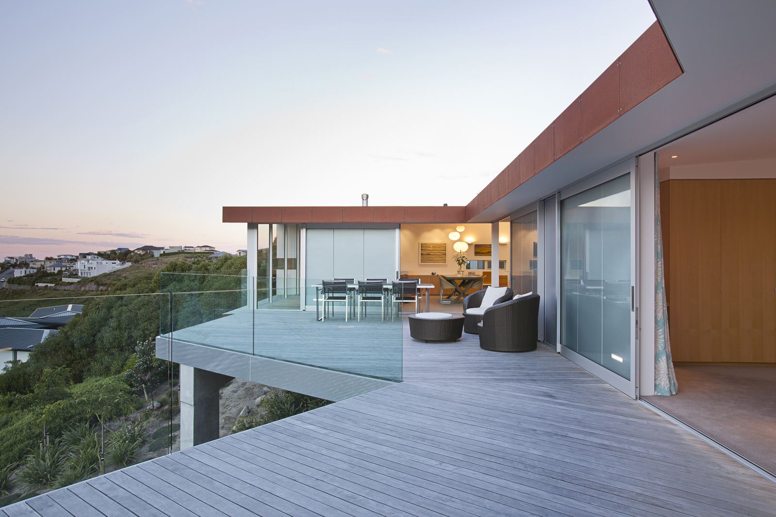 Redcliffs House – coastal Christchurch home in weathered Cor-Ten steel by Andrew Watson, AW Architects – image 4