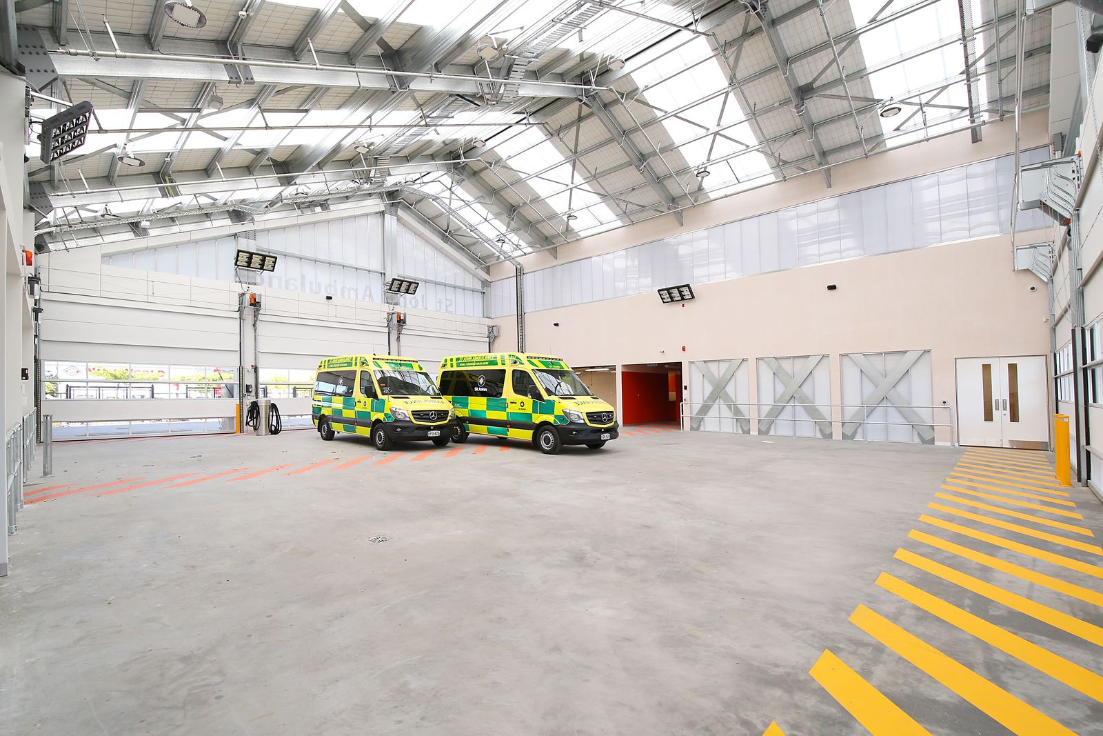St John Hub Christchurch – ambulance facility with polycarbonate daylighting by AW Architects – image 4