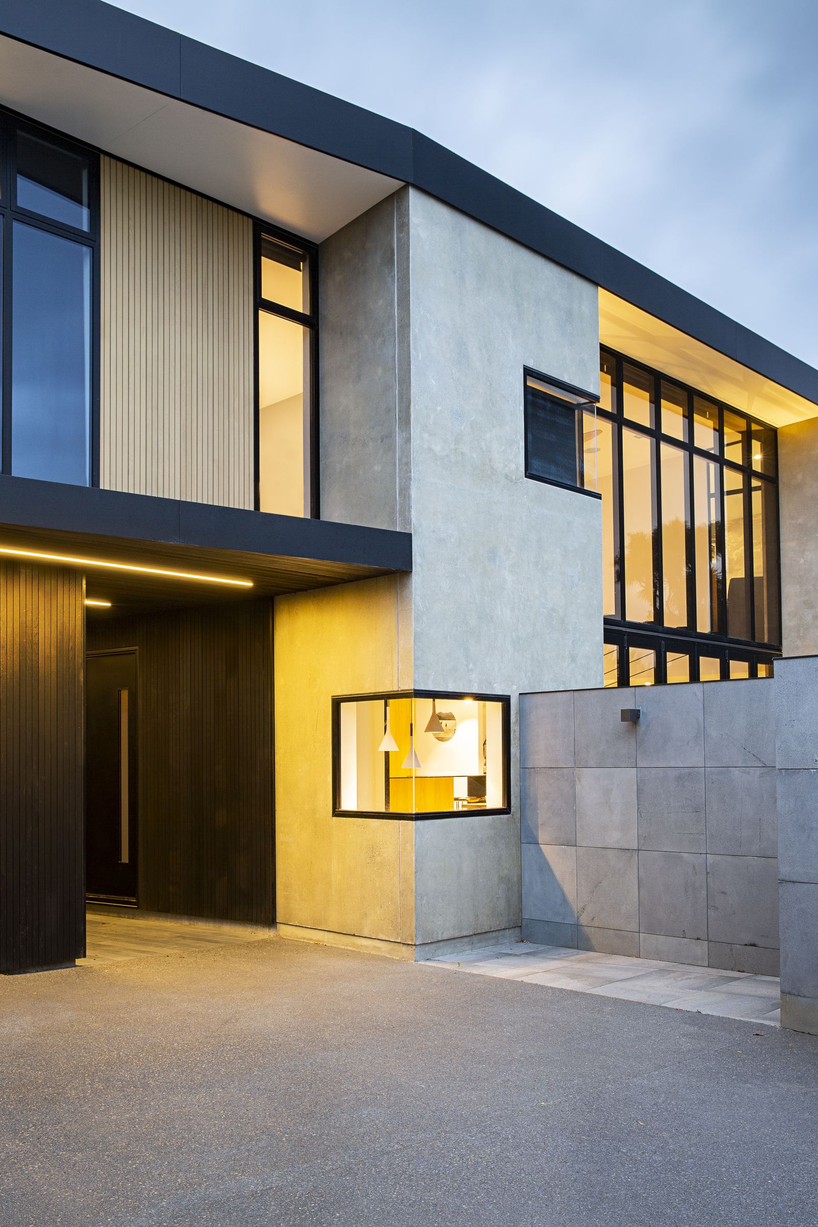 Walnut Ave, Strowan – Christchurch house with concrete walls and colourful interiors by AW Architects – image 4
