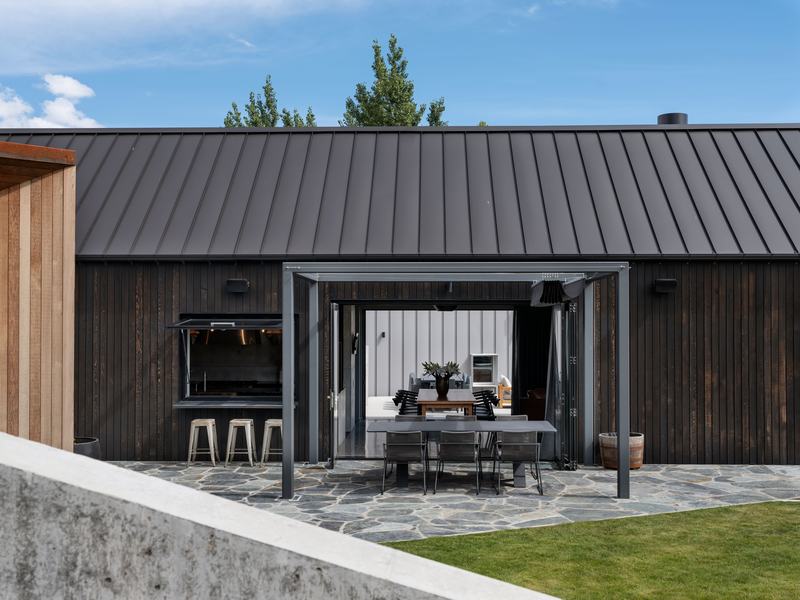 Lake House, Arrowtown – three-pod home with sheltered courtyards by AW Architects – image 5