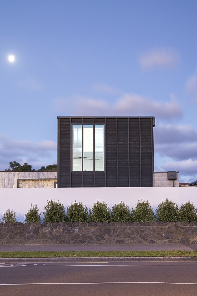 Barrington St House – timber-clad Christchurch home with dramatic street frontage by AW Architects – image 2