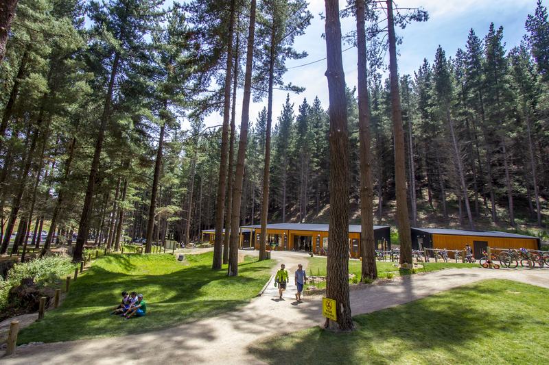 Christchurch Adventure Park – black-clad buildings and folded-roof café in the forest by AW Architects – image 3