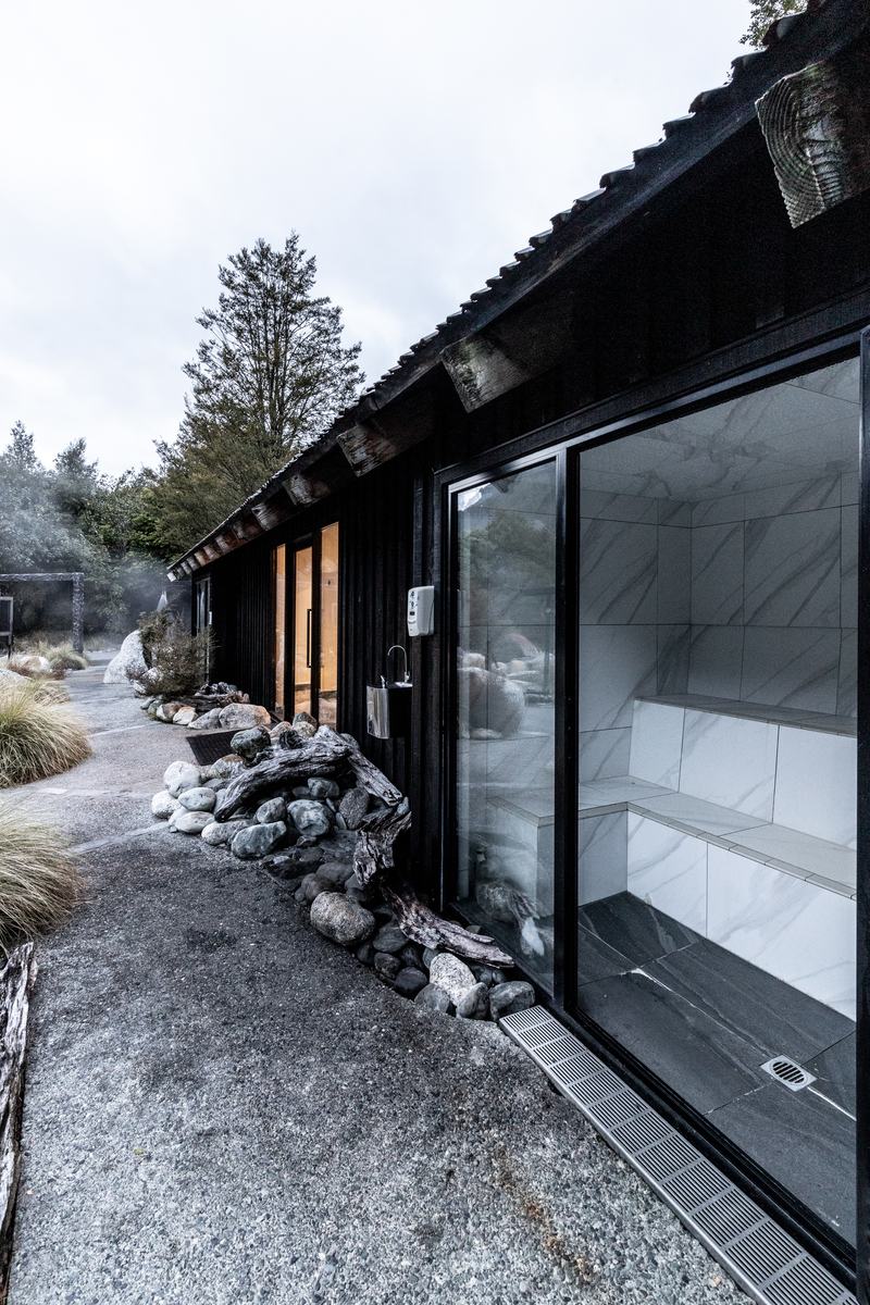 Maruia Hot Springs – alpine resort renovation with timber and stone interiors by AW Architects – image 3
