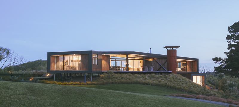 North Canterbury House – prefabricated rural home following the landscape by AW Architects – image 6