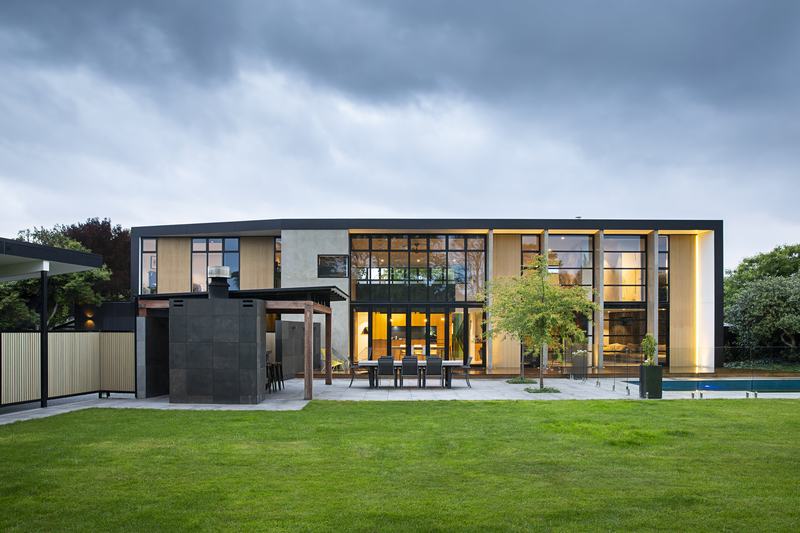 Walnut Ave, Strowan – Christchurch house with concrete walls and colourful interiors by AW Architects – image 2