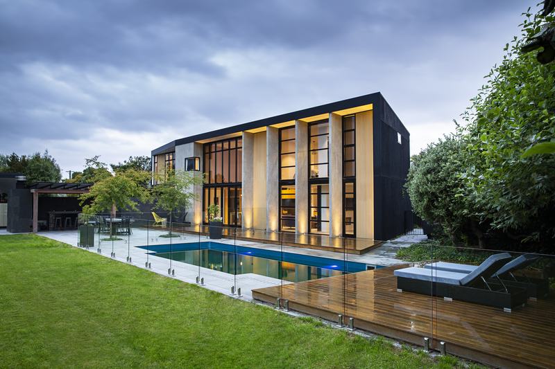 Walnut Ave, Strowan – Christchurch house with concrete walls and colourful interiors by AW Architects – image 5